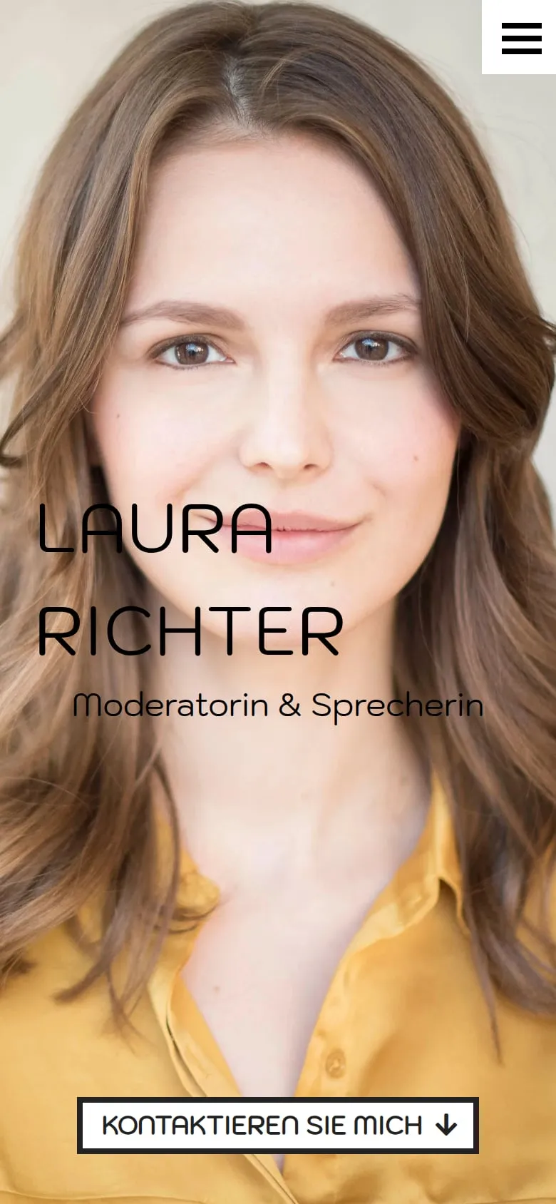 Startseite von Lauscht Laura in der mobilen Ansicht
